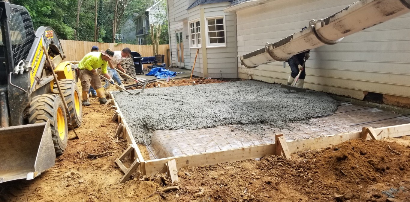 Concrete foundation preparation with gravel base in Tustin, CA
